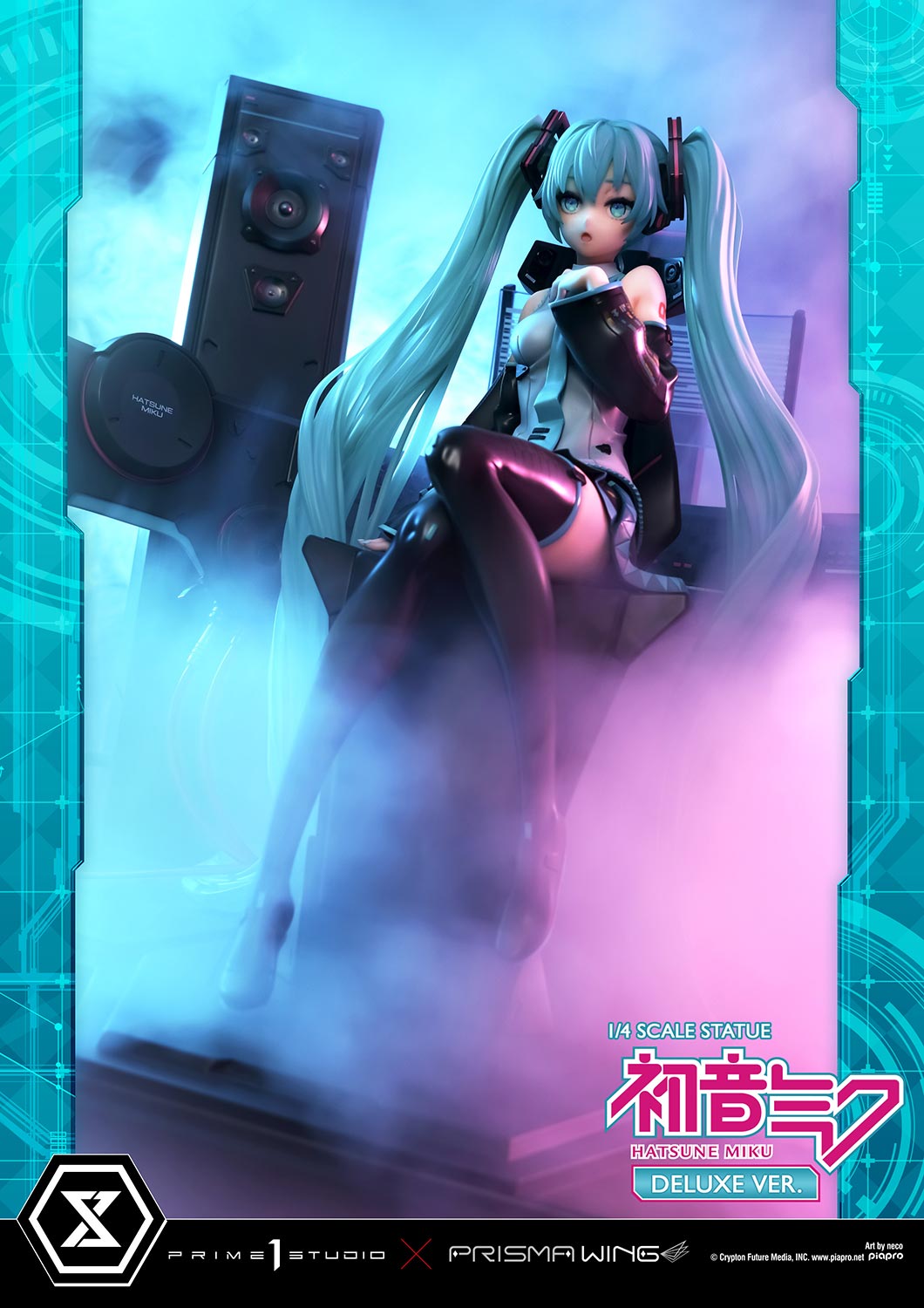 Prisma Wing Hatsune Miku Art by Neco DX Edition 1/4 Scale Statue