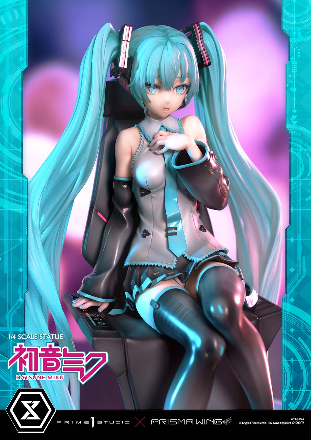 Prisma Wing Hatsune Miku Art by Neco DX Edition 1/4 Scale Statue