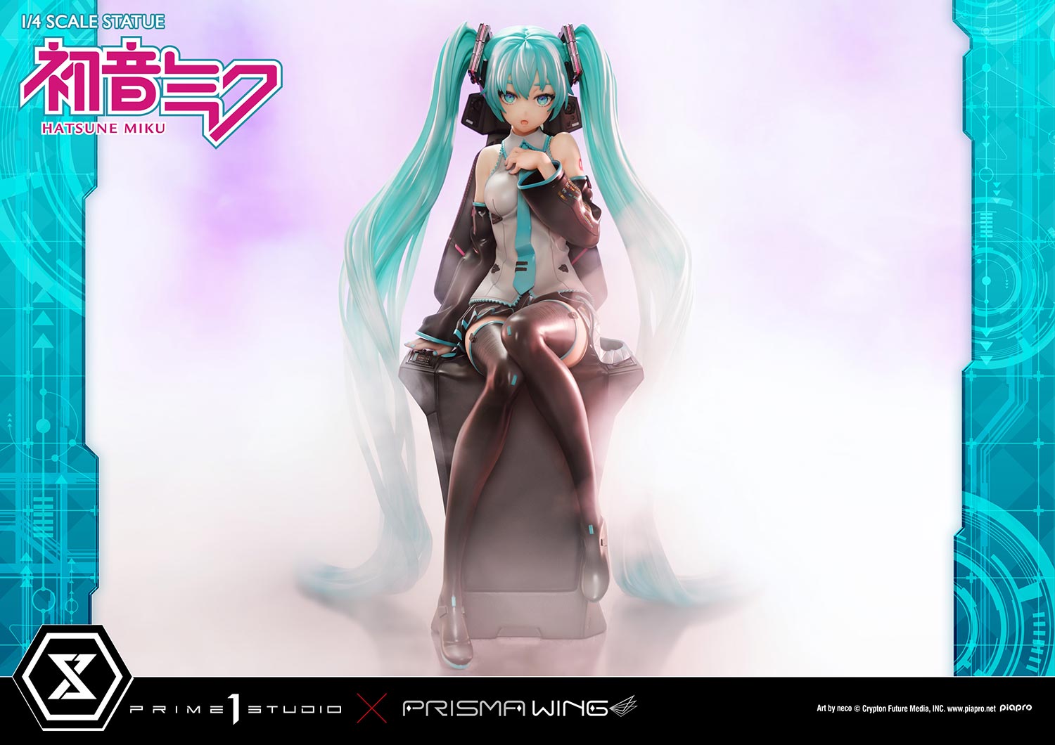 Prisma Wing Hatsune Miku Art by Neco DX Edition 1/4 Scale Statue