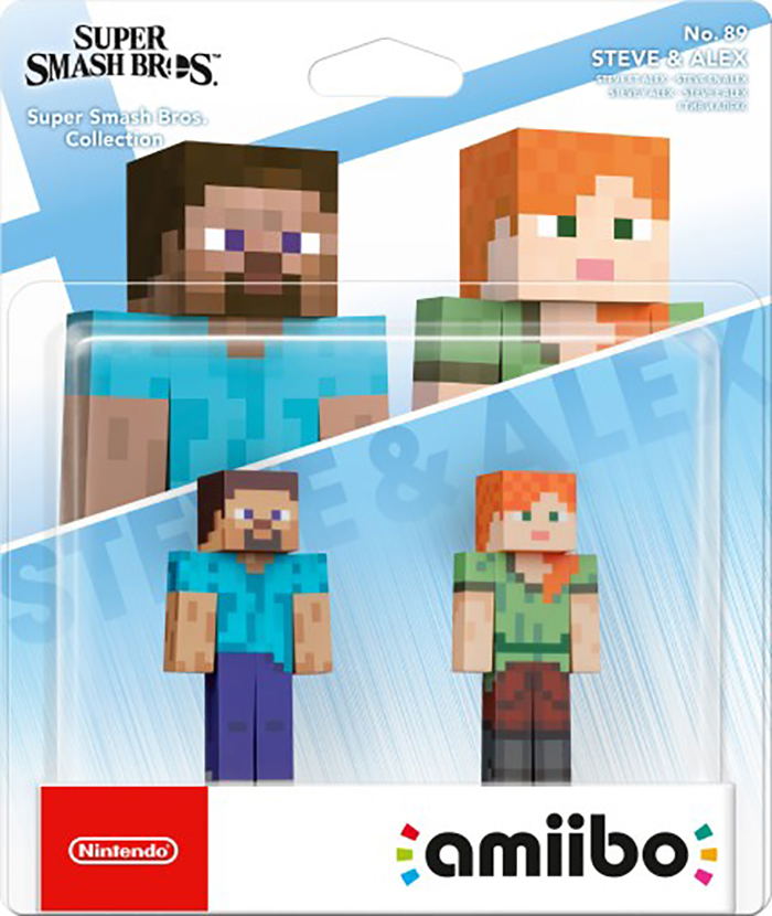 amiibo Super Smash Bros. Series Figure (Steve and Alex) image 1