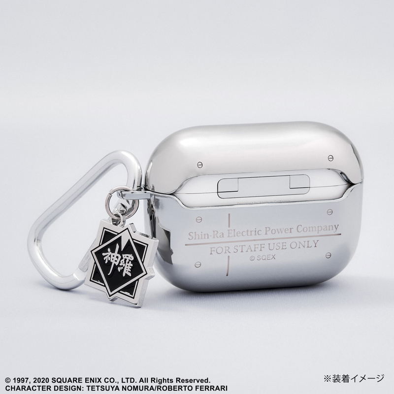 Final Fantasy VII Remake Earphone Case Cover: Shinra Electric Power Company image 3