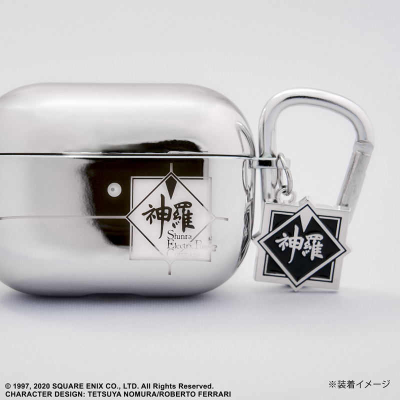 Final Fantasy VII Remake Earphone Case Cover: Shinra Electric Power Company image 4