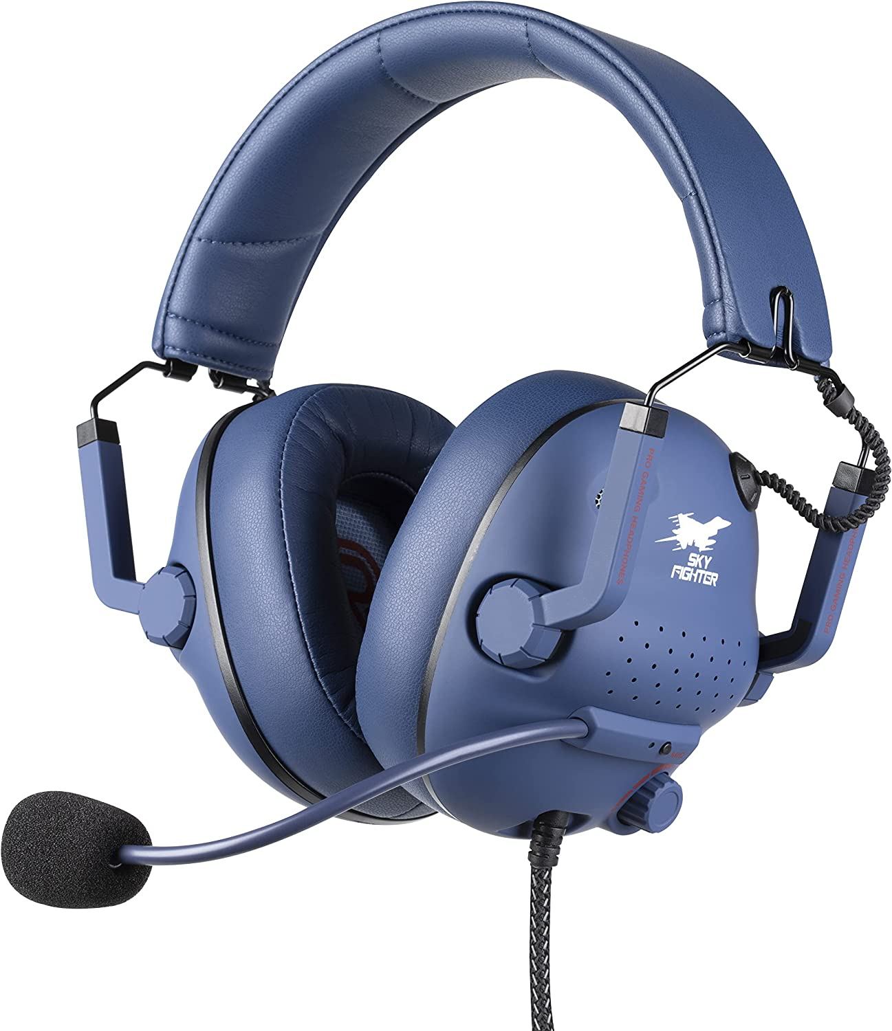 for for (Blue) Skyfighter PC Konix Windows Gaming Headset