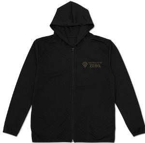 Mobile Suit Gundam - Principality of Zeon Army Thin Dry Hoodie (Black | Size L)