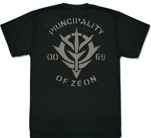 Mobile Suit Gundam - Principality of Zeon Dry T-Shirt (Black | Size L)_