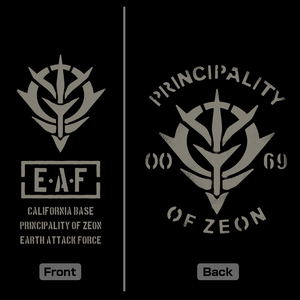 Mobile Suit Gundam - Principality of Zeon Dry T-Shirt (Black | Size L)_