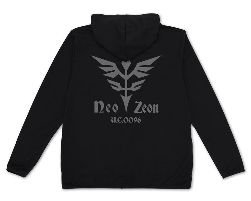 Mobile Suit Gundam Unicorn - Neo Zeon Thin Dry Hoodie (Black | Size XL) image 1