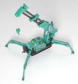 MODEROID MAEDA SEISAKUSHO Spider Crane (Green)