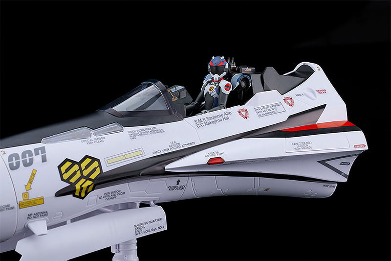 Macross Frontier PLAMAX MF-69 1/20 Scale Plastic Model Kit: Minimum Factory Alto Saotome with VF-25F Decal Set image 6