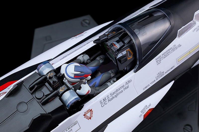 Macross Frontier PLAMAX MF-69 1/20 Scale Plastic Model Kit: Minimum Factory Alto Saotome with VF-25F Decal Set image 7