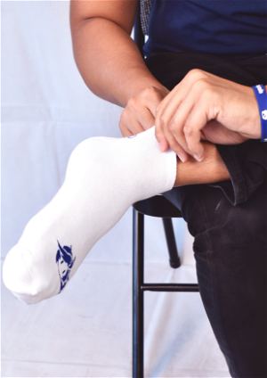 Playasia Socks - Obake PAM Edition (White | Size S)