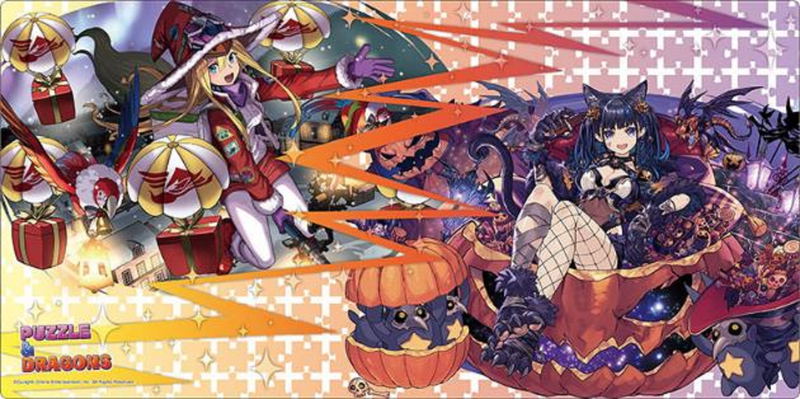 Bushiroad Rubber Mat Collection V2 Vol. 672: Puzzle & Dragons - Great Witch of the Star Jumper Fasca & Great Witch of the Dusky Manor Nelle image 1