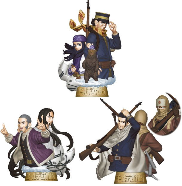 Petitrama Series EX Golden Kamuy Ougon no Shirube Vol. 1 (Set of 3 Pieces) image 1