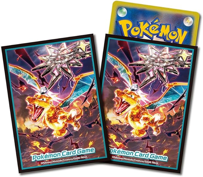 Pokemon Card Game Deck Shield Premium Gloss Dark Type Terastal Charizard image 1