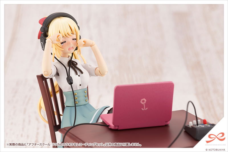 Sousai Shojo Teien 1/10 Scale Plastic Model Kit: After School Ritsuka's Karaoke & Recording Set image 14