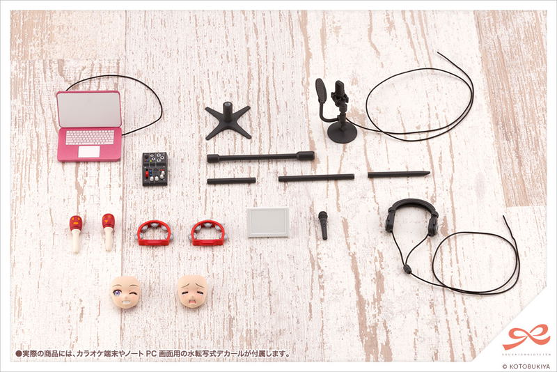 Sousai Shojo Teien 1/10 Scale Plastic Model Kit: After School Ritsuka's Karaoke & Recording Set image 2