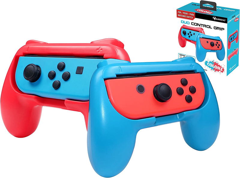 Subsonic Duo Control Grips for Nintendo Switch (Red and Blue) image 2