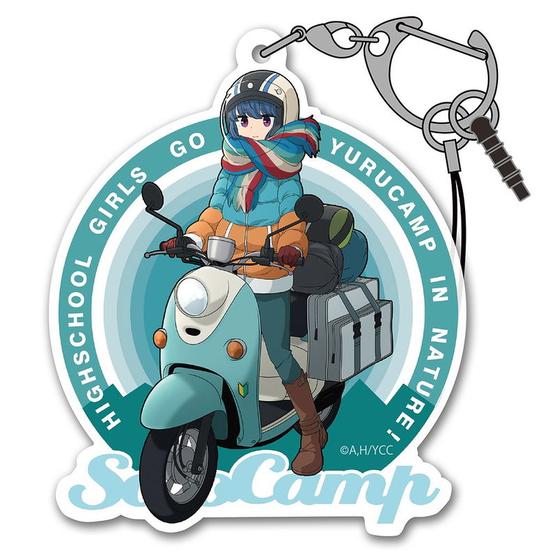 Yuru Camp - Rin Shima and Scooter Acrylic Multi Keychain image 1