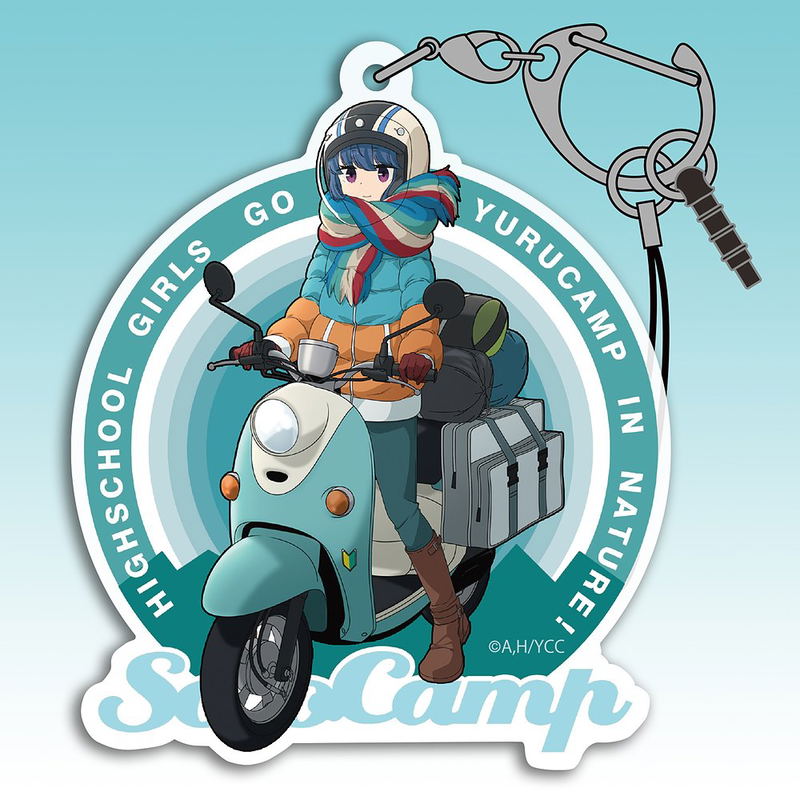 Yuru Camp - Rin Shima and Scooter Acrylic Multi Keychain image 2