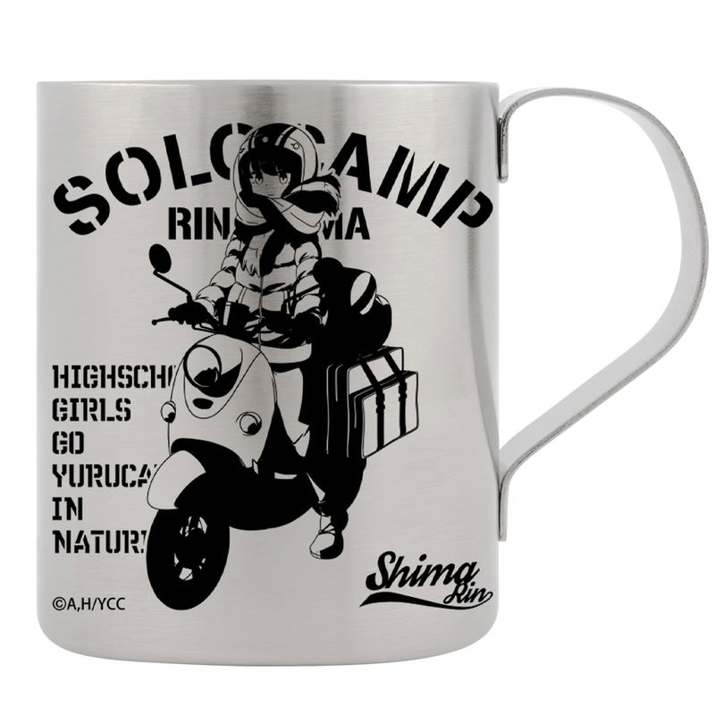 Yuru Camp - Rin Shima and Scooter Double Layer Stainless Mug Cup Ver 2.0 image 1