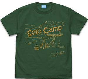 Yuru Camp - Rin's Solo Camp T-Shirt (Ivy Green | Size M)_