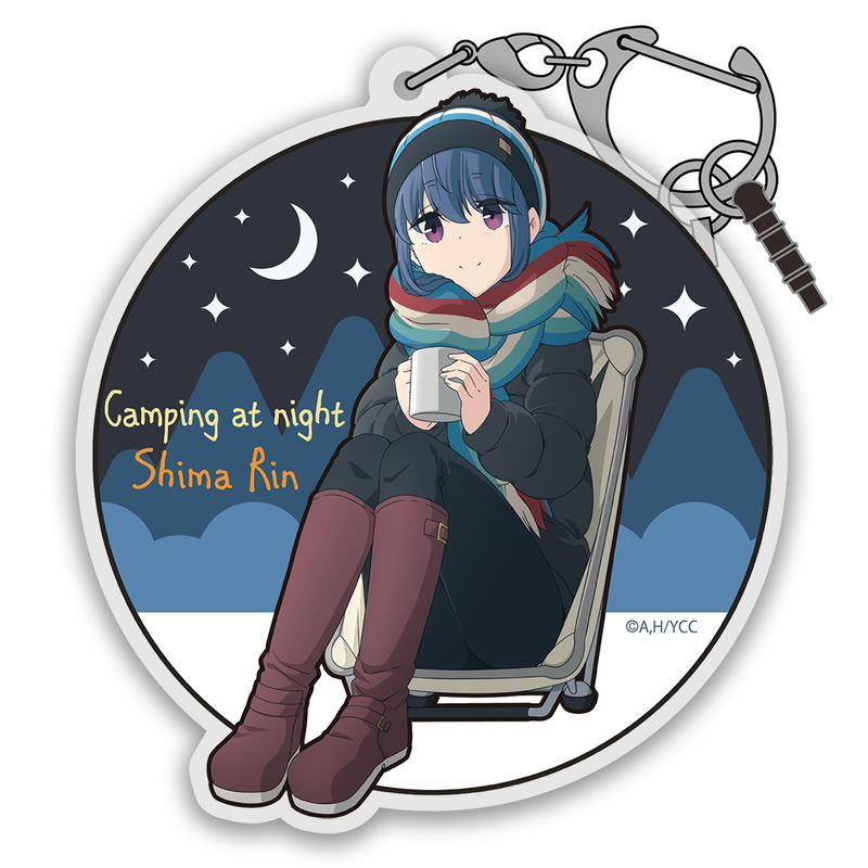 Yuru Camp - Winter Camp Rin Shima Acrylic Multi Keychain image 1
