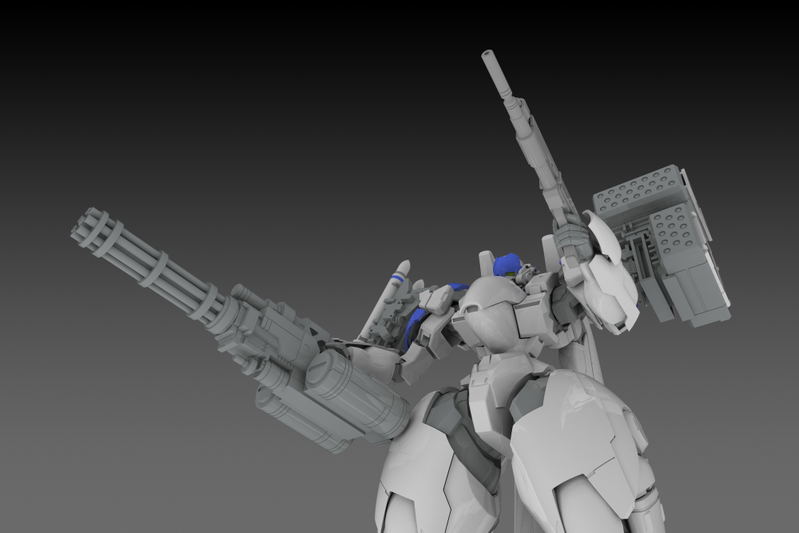 POWERDoLLS2 1/35 Scale Plastic Model Kit: X-4+(PD-802) Armored Infantry Weapon Set 3 (Shoulder Parts for Mounting Weapons & DRu35 MLC & R25 Rocket & M7A Gatling Gun) image 10