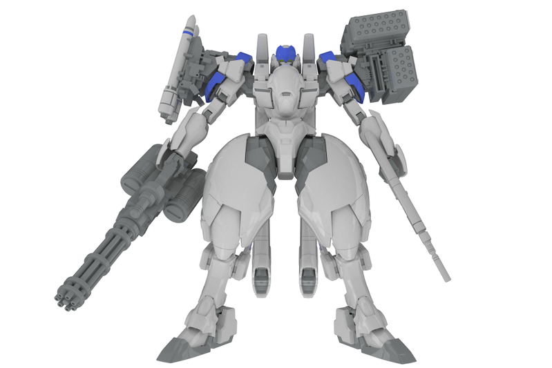 POWERDoLLS2 1/35 Scale Plastic Model Kit: X-4+(PD-802) Armored Infantry Weapon Set 3 (Shoulder Parts for Mounting Weapons & DRu35 MLC & R25 Rocket & M7A Gatling Gun) image 1