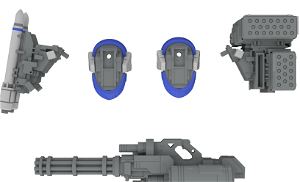 POWERDoLLS2 1/35 Scale Plastic Model Kit: X-4+(PD-802) Armored Infantry Weapon Set 3 (Shoulder Parts for Mounting Weapons & DRu35 MLC & R25 Rocket & M7A Gatling Gun)