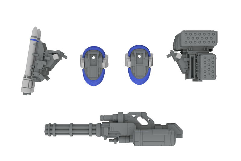 POWERDoLLS2 1/35 Scale Plastic Model Kit: X-4+(PD-802) Armored Infantry Weapon Set 3 (Shoulder Parts for Mounting Weapons & DRu35 MLC & R25 Rocket & M7A Gatling Gun) image 3