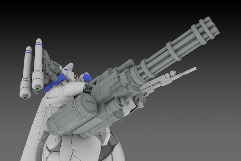 POWERDoLLS2 1/35 Scale Plastic Model Kit: X-4+(PD-802) Armored Infantry Weapon Set 3 (Shoulder Parts for Mounting Weapons & DRu35 MLC & R25 Rocket & M7A Gatling Gun) image 6
