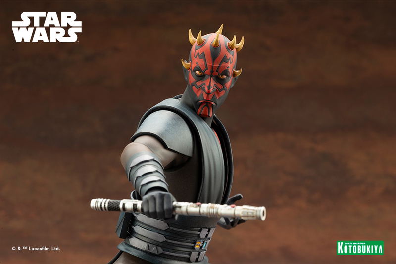 ARTFX Star Wars The Clone Wars 1/7 Scale Pre-Painted Figure: Darth Maul TM The Clone Wars Edition image 7