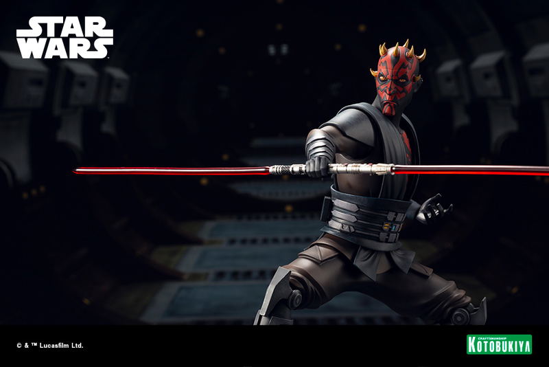 ARTFX Star Wars The Clone Wars 1/7 Scale Pre-Painted Figure: Darth Maul TM The Clone Wars Edition image 9