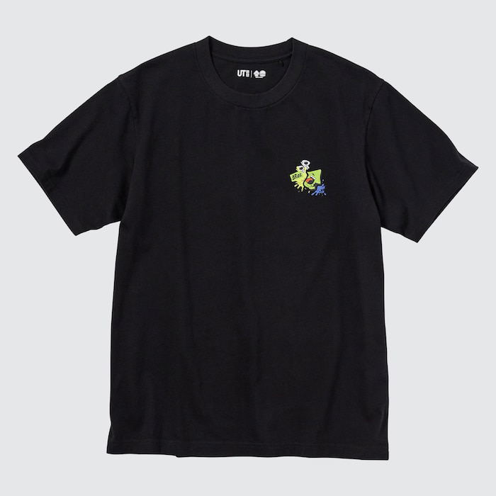 UT Splatoon 3 Graffiti Graphic T-Shirt (Black | Size S)