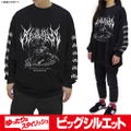 Bayonetta 3 - Gomorrah Big Silhouette Long Sleeve T-Shirt (Black | Size L) thumbnail 3