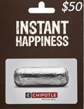 Chipotle Gift Card $50 | US Account Only digital