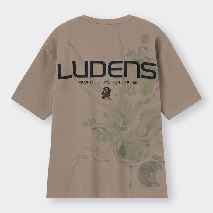 GU Kojima Productions Ludens Graphic T-Shirt (Brown | Size XL)