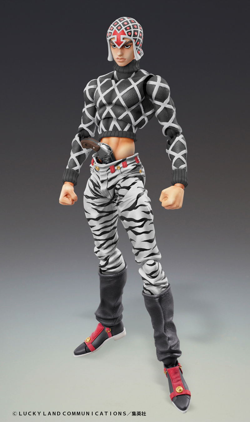 Super Action Statue JoJo's Bizarre Adventure Golden Wind: Guido Mista & Sex Pistols Ver. Black image 2
