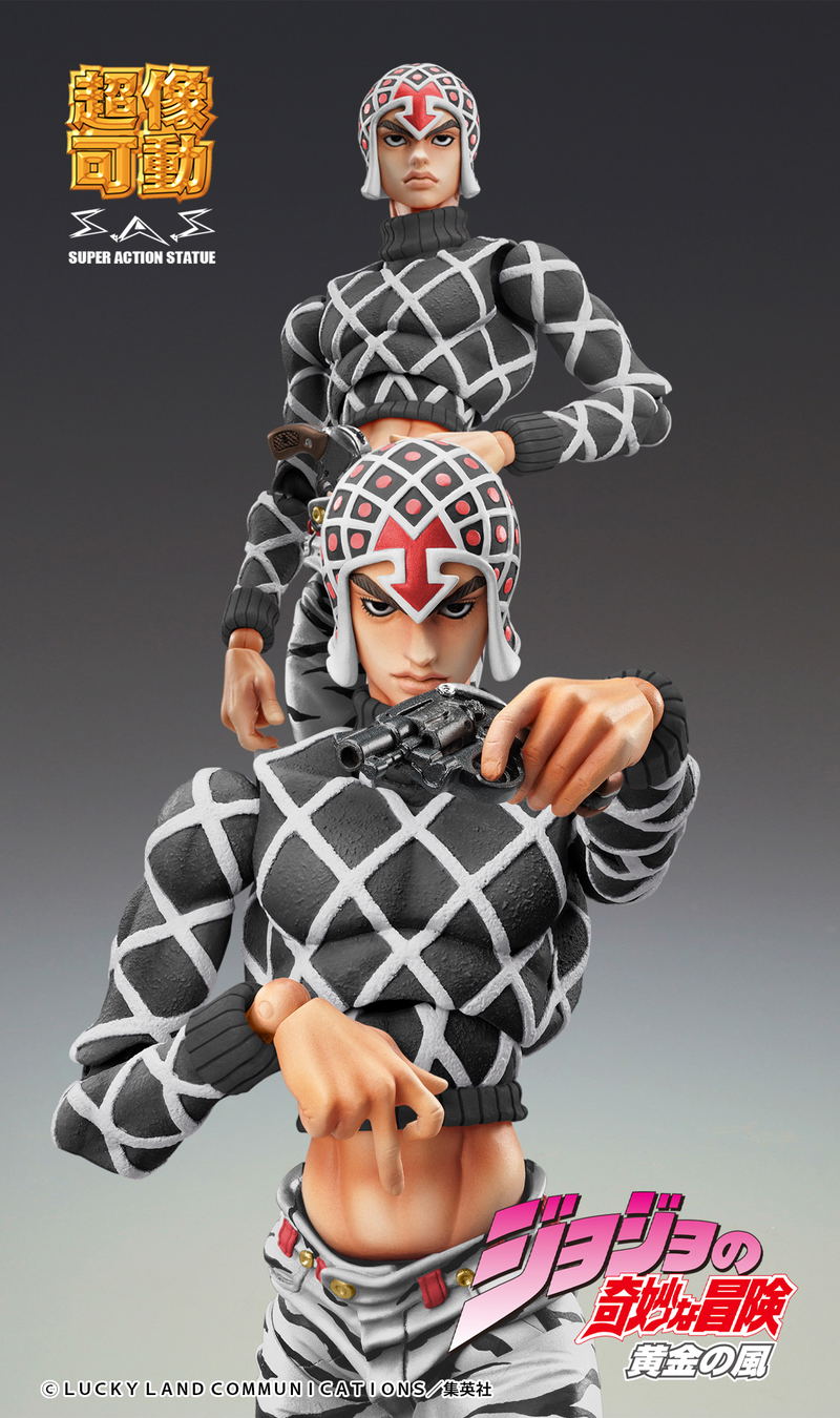 Super Action Statue JoJo's Bizarre Adventure Golden Wind: Guido Mista & Sex Pistols Ver. Black image 3