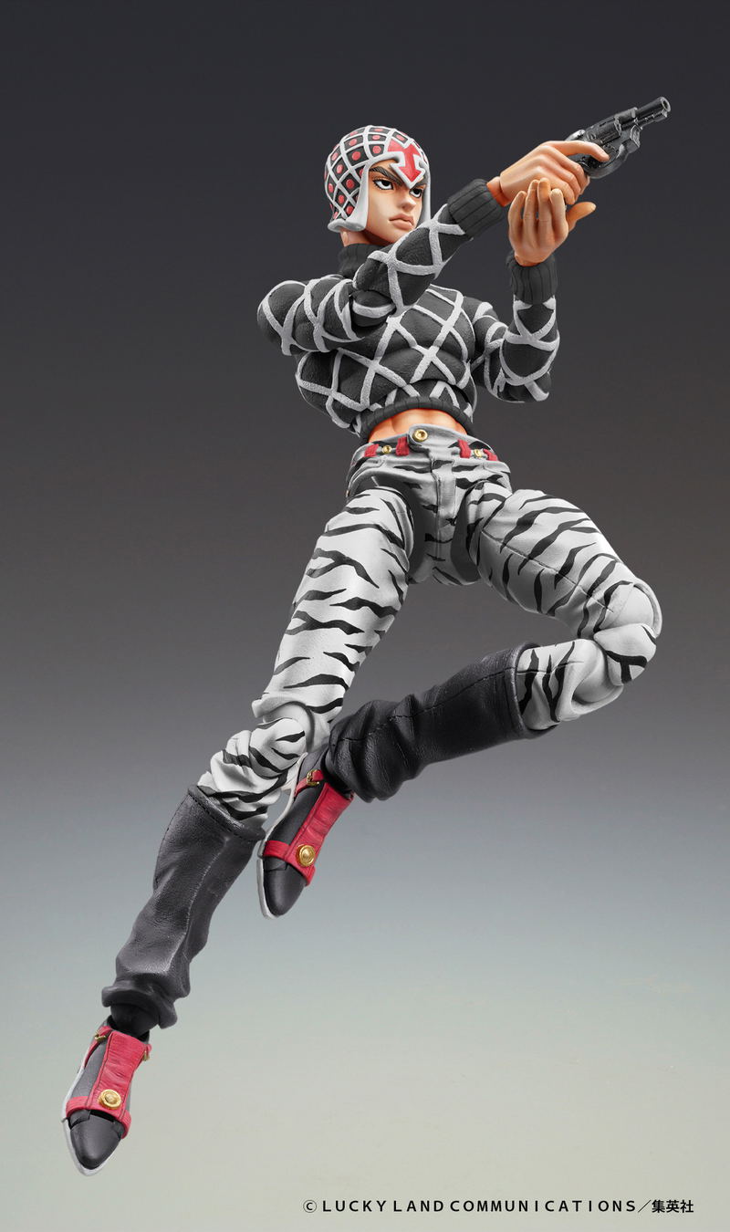 Super Action Statue JoJo's Bizarre Adventure Golden Wind: Guido Mista & Sex Pistols Ver. Black image 5
