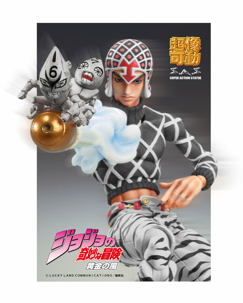 Super Action Statue JoJo's Bizarre Adventure Golden Wind: Guido Mista & Sex Pistols Ver. Black image 7
