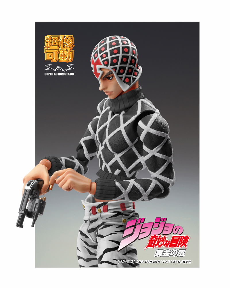 Super Action Statue JoJo's Bizarre Adventure Golden Wind: Guido Mista & Sex Pistols Ver. Black image 8