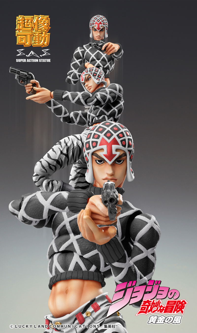 Super Action Statue JoJo's Bizarre Adventure Golden Wind: Guido Mista & Sex Pistols Ver. Black image 9