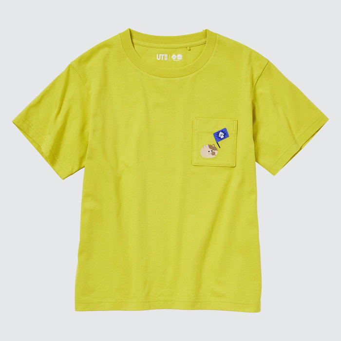 UT Splatoon 3 Li'l Judd Kids Graphic T-Shirt (Yellow | Size 130cm) image 1