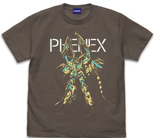 Mobile Suit Gundam Narrative - Unicorn Gundam 03 Phenex T-Shirt (Charcoal | Size M)_