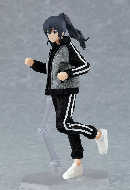 figma Styles No. 601 Original Character: Female Body (Makoto) with Tracksuit + Tracksuit Skirt Outfit image 3