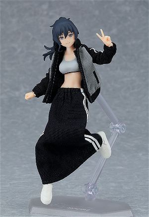 figma Styles No. 601 Original Character: Female Body (Makoto) with Tracksuit + Tracksuit Skirt Outfit