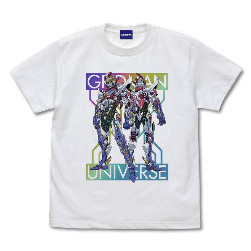 Gridman Universe Full Color T-Shirt (White | Size L) image 1