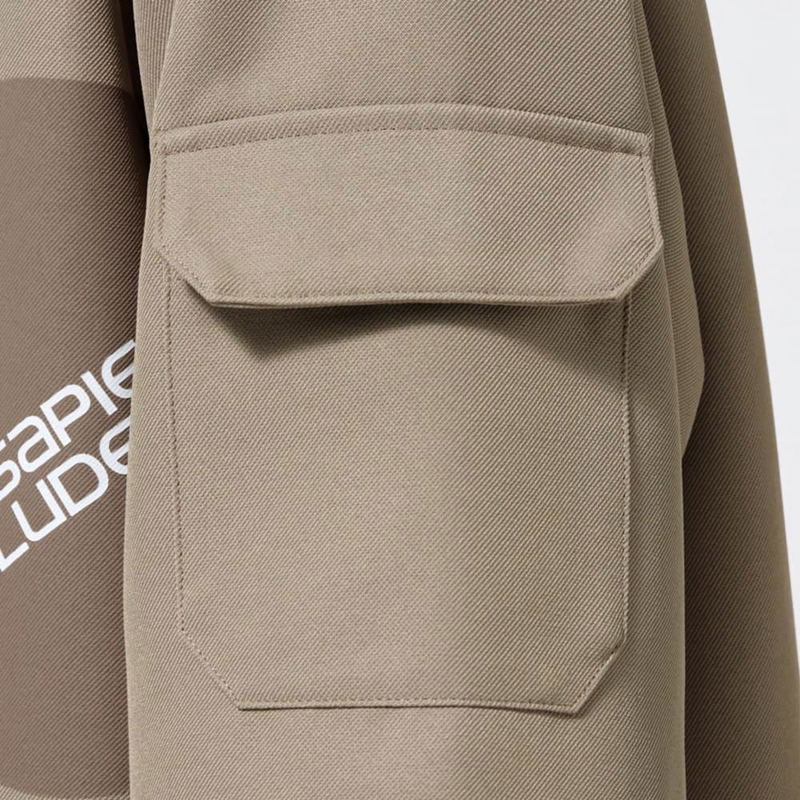 GU Kojima Productions Ludens Oversized Shirt (Khaki | Size XL) image 3