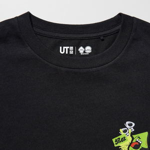 UT Splatoon 3 Graffiti Kids Graphic T-Shirt (Black | Size 100cm)_